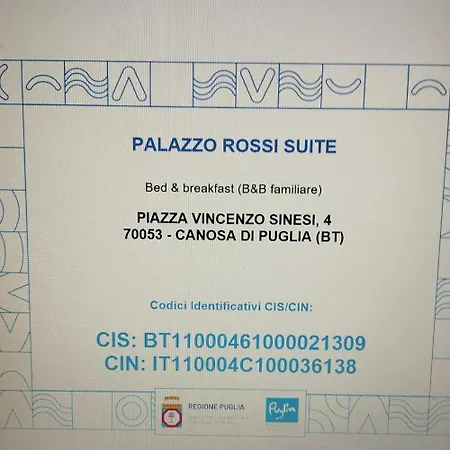 Palazzo Rossi Bed & Breakfast Canosa di Puglia